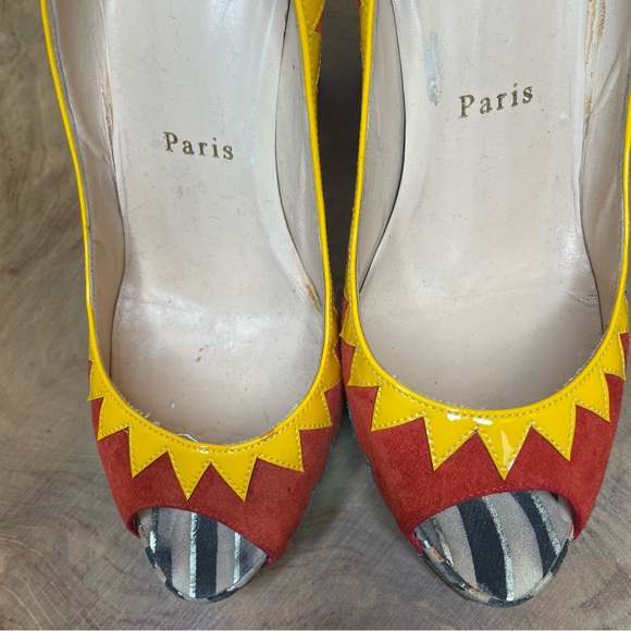 Christian Louboutin peep toe heels 38 - Picture 7 of 16